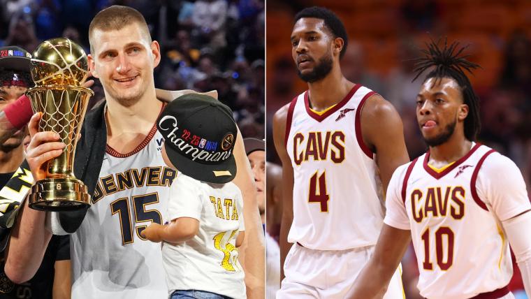 Nikola Jokic, Evan Mobley, Darius Garland 101923 Getty FTR