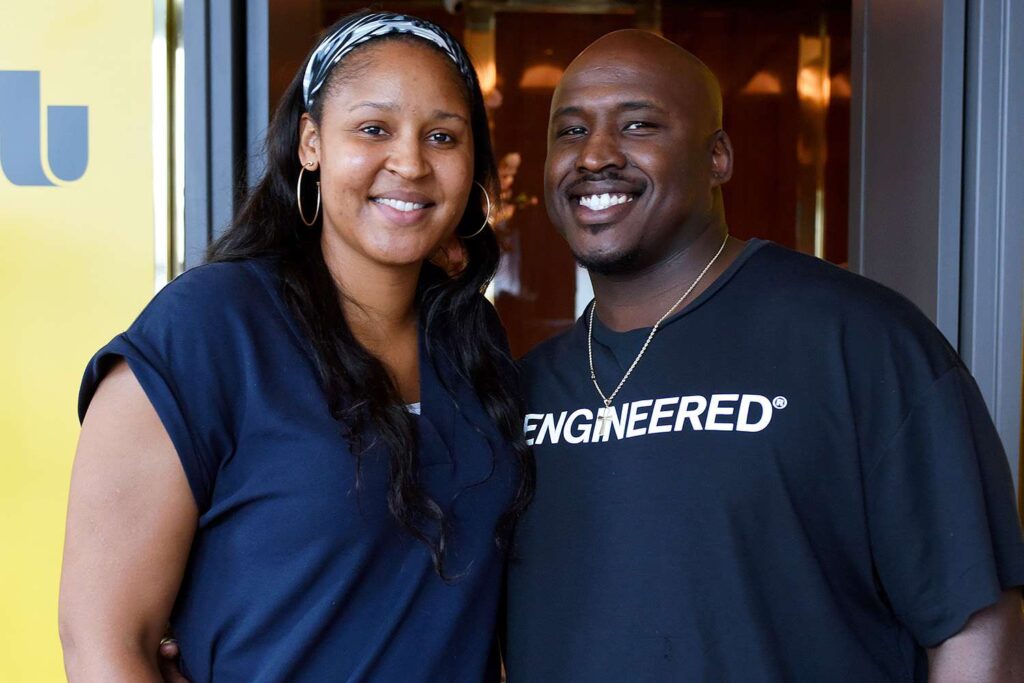 Maya Moore and her husband