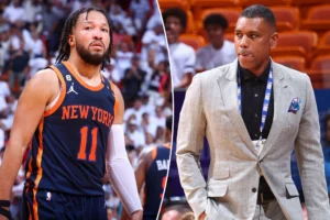 Jalen Brunson and Allen Houston