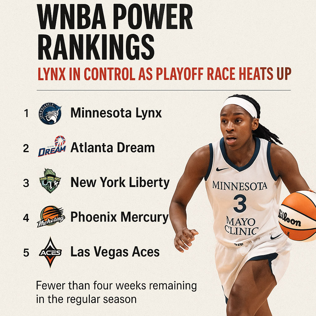 WNBA Power Rankings_ Lynx Lead the Charge