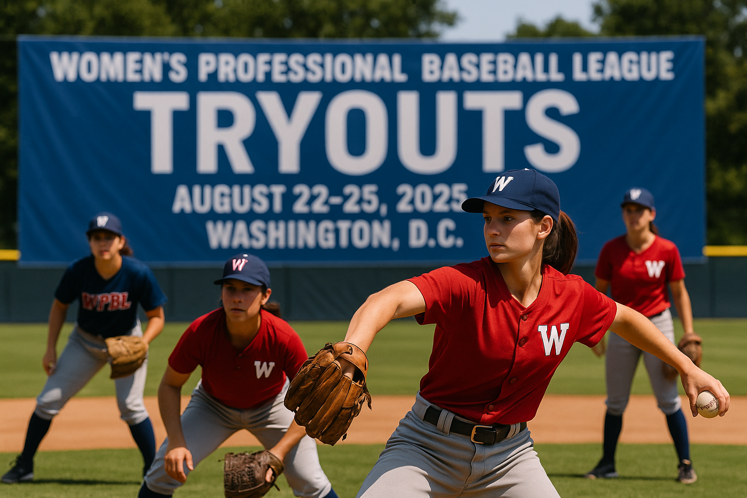 Women's Baseball Tryouts in Washington, D.C.