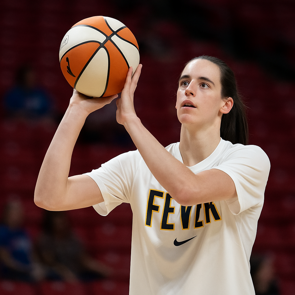 Caitlin Clark Prepares for Action