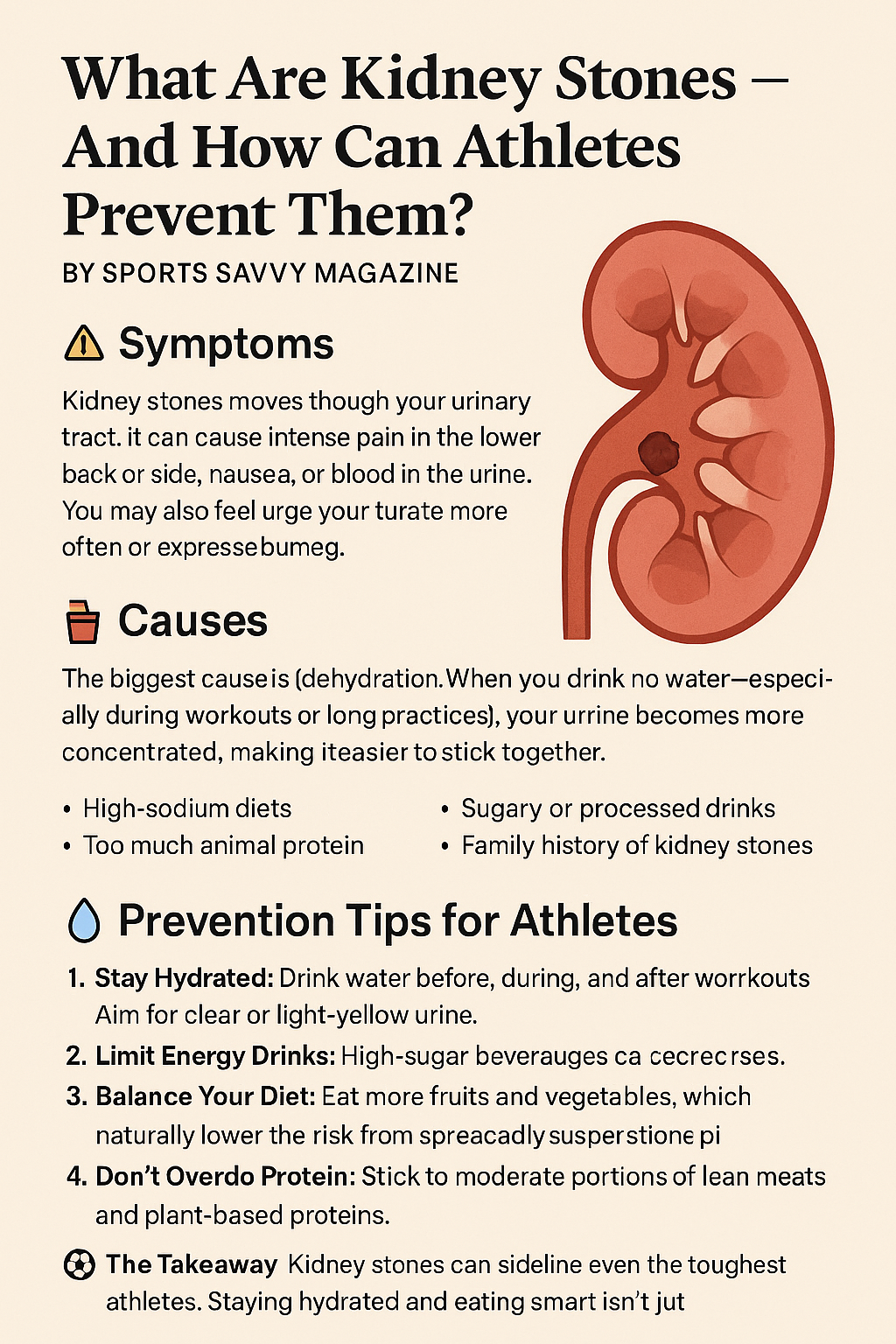 What Are Kidney Stones — And How Can Athletes Prevent Them?